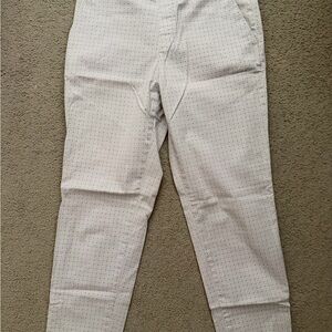 Uniqlo White and Gray Pants